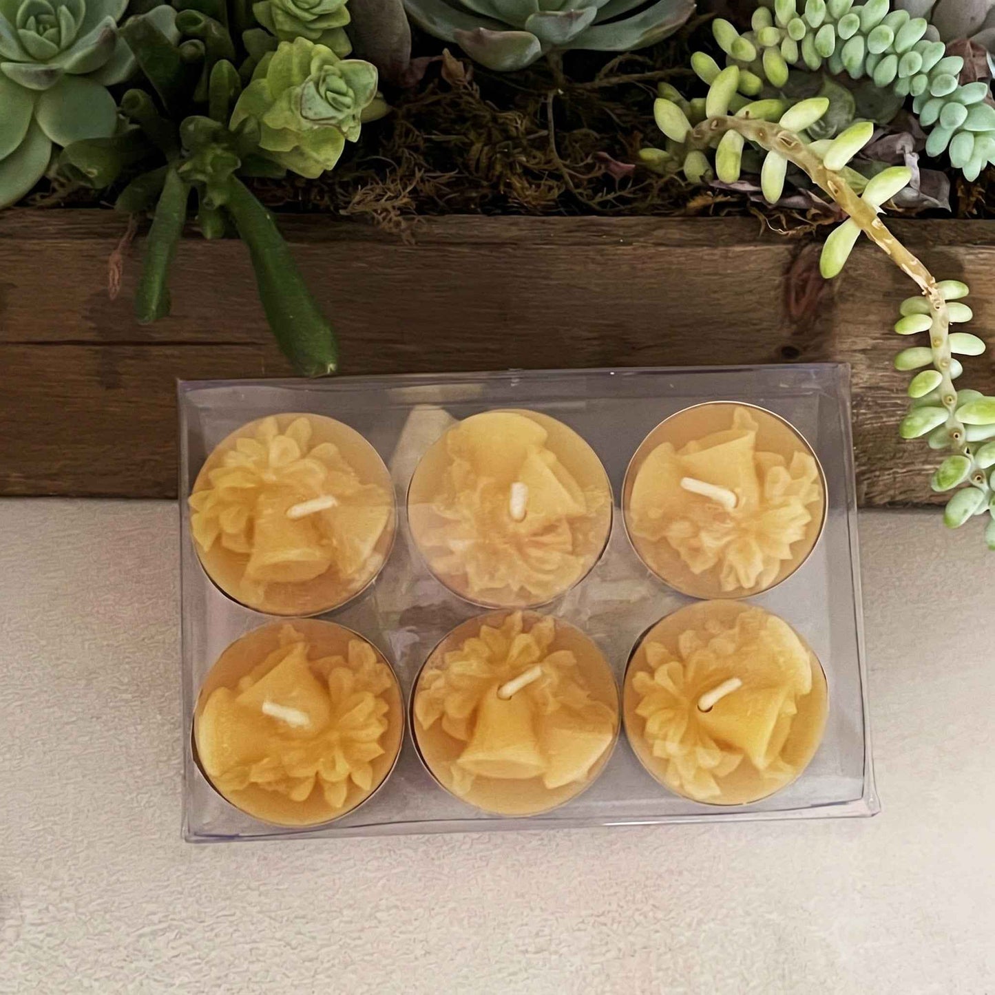Bell Beeswax Tealight Candles