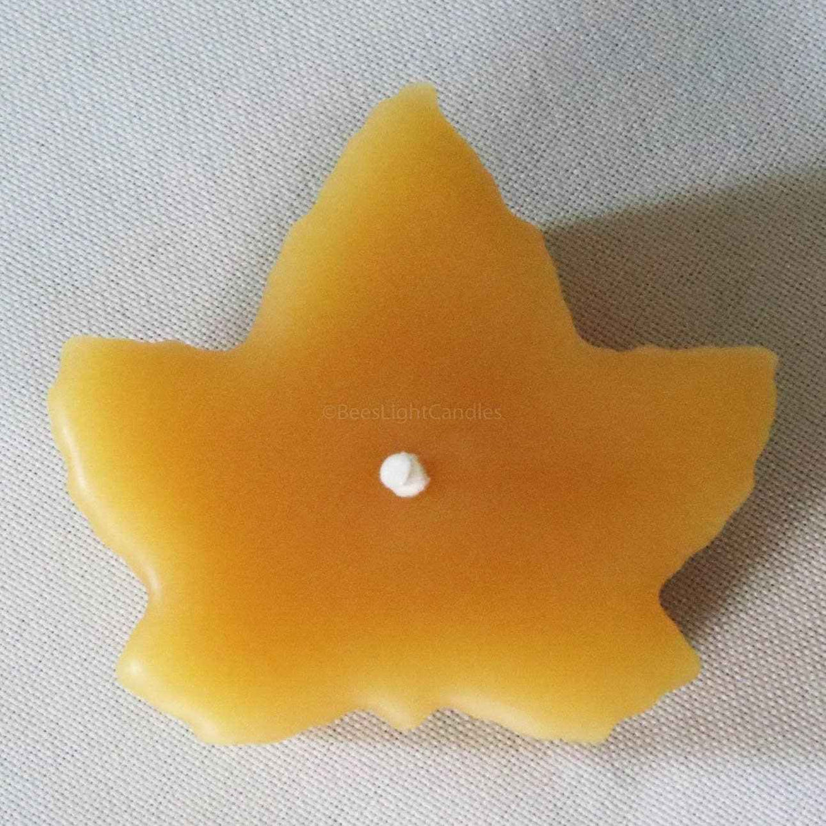Floating Maple Leaf Beeswax Candles