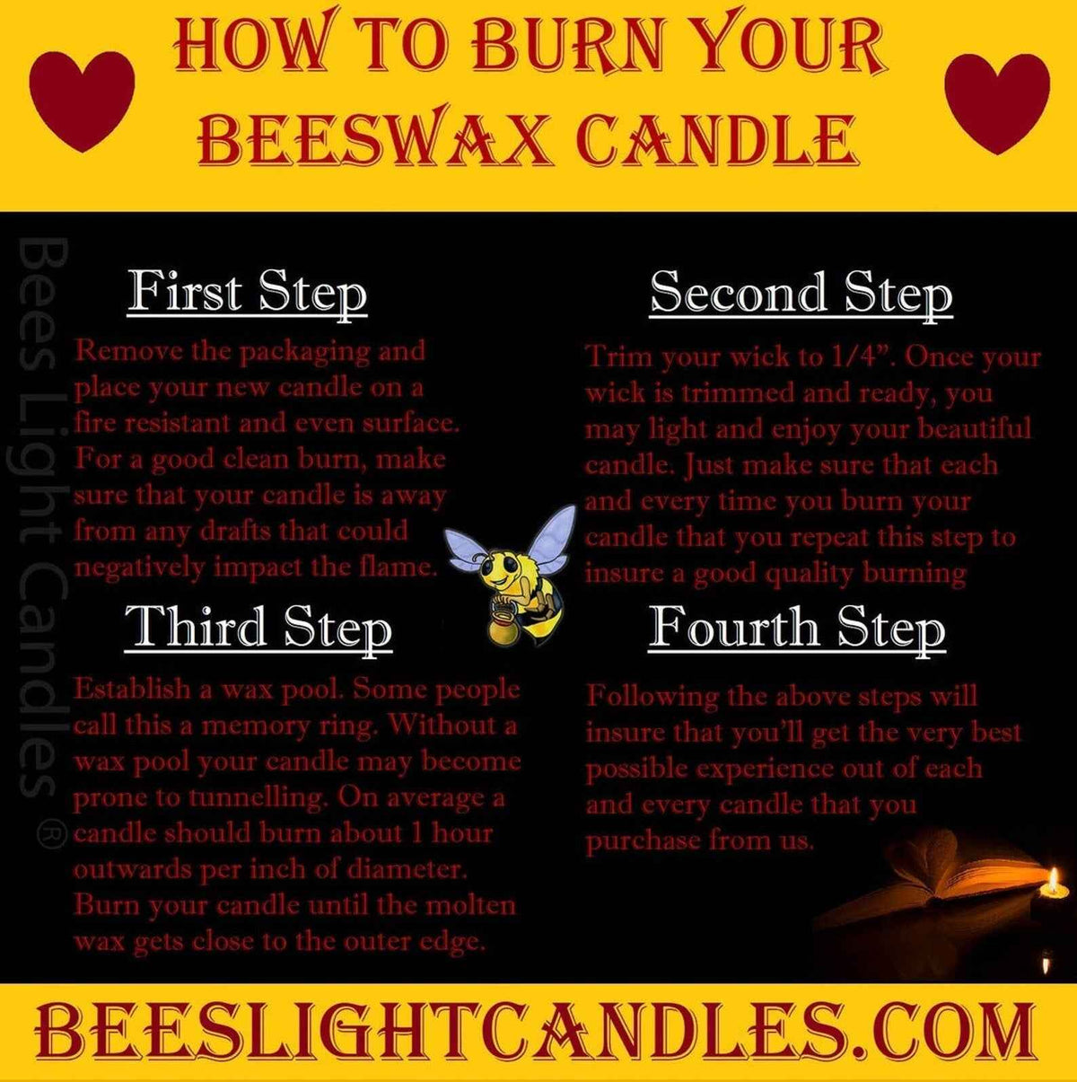 Hare Beeswax Candle