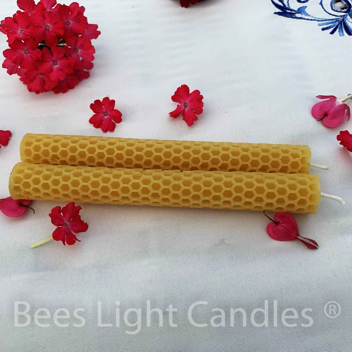 Honeycomb Beeswax Taper Candles