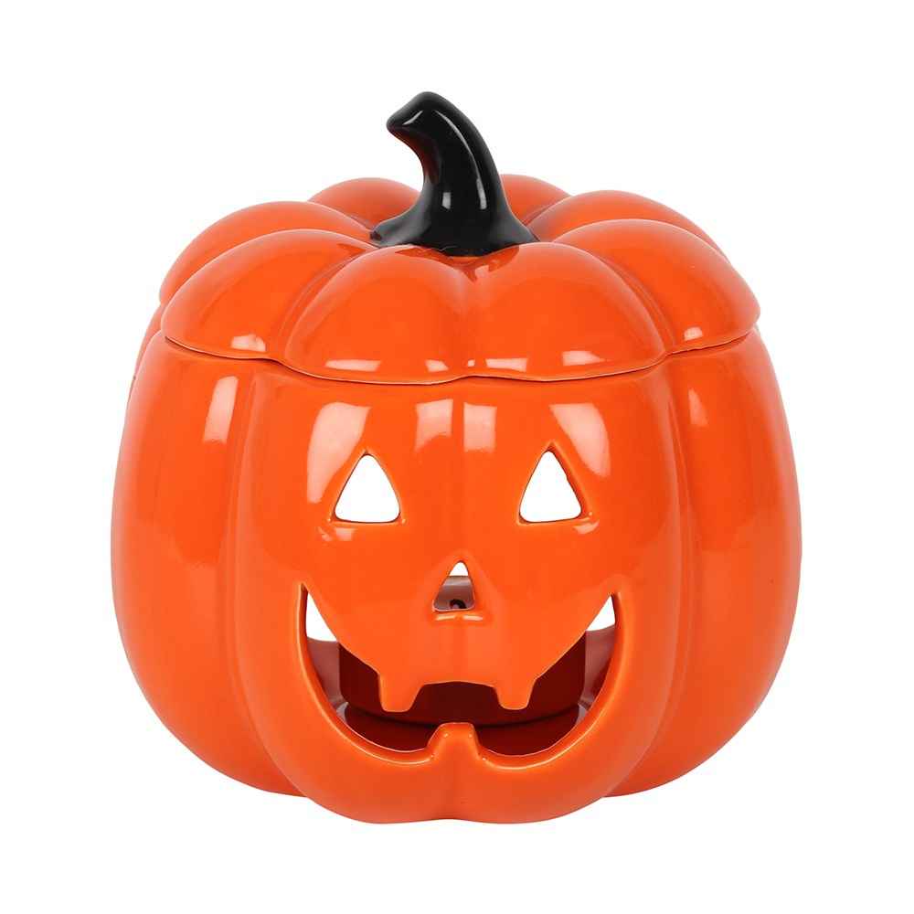 Orange Halloween Jack-O-Lantern Oil Burner