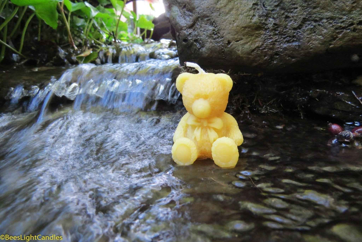 Little Bear Beeswax Candle