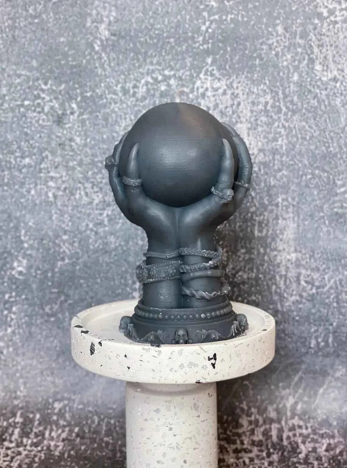 Crystal Ball Candle | Mystical Sculptural Soy Wax