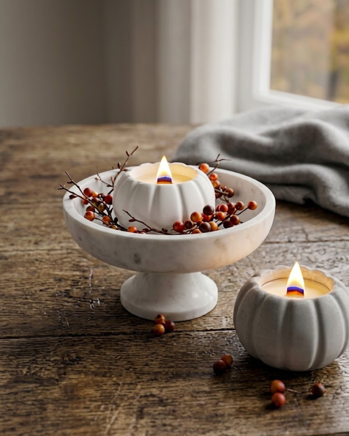 Hygge Pumpkin Candle Jars