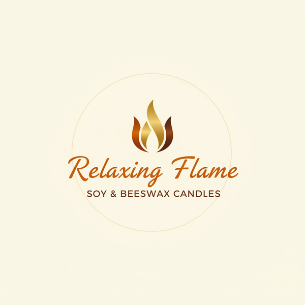 Relaxing Flame Logo Light Background